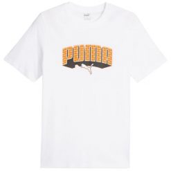 Koszulka męska Puma Graphics Hip Hop Tee. Czarne koszulki sportowe męskie Puma, m, bez wzorów, bez kołnierzyka, bez ramiączek, do piłki nożnej. Za 75.00 zł.