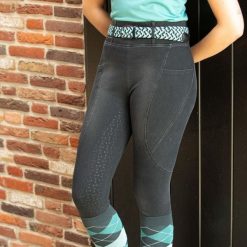 Damskie legginsy jeździeckie z pełną przyczepnością Harry's Horse Trendy. Czarne legginsy damskie HARRYS HORSE, s, bez wzorów, z bawełny, z podwyższonym stanem, długie, do jazdy konnej. Za 211.00 zł.