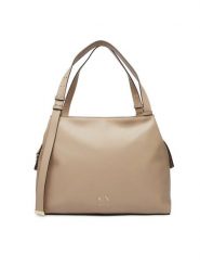 Armani Exchange Torebka XW002603 AF19902 U6223 Beżowy. Brązowe torebki do ręki damskie Armani Exchange, bez wzorów, ze skóry, bez dodatków. Za 729.99 zł.