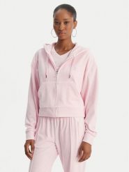 Juicy Couture Bluza Iccle JCWAS126304 Różowy Oversize. Czerwone bluzy damskie Juicy Couture, xs, bez wzorów, z syntetyku, bez kaptura. Za 439.99 zł.