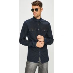 Tom Tailor Denim - Koszula. Szare koszule męskie marki Tom Tailor Denim, z bawełny, z klasycznym kołnierzykiem, z długim rękawem. Za 219.90 zł.