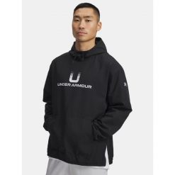 Męska bluza nierozpinana z kapturem Under Armour UA Unstoppable Wvn Hoodie. Czarne bluzy męskie Under Armour, m, bez wzorów, z kapturem, na fitness i siłownię. Za 349.99 zł.