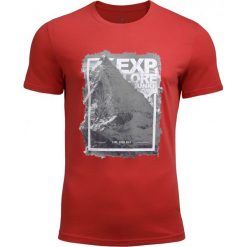 T-shirt męski TSM606 - czerwony - Outhorn. T-shirty męskie Outhorn. W wyprzedaży za 39.99 zł.