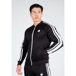 Riverside Kurtka dresowa - Czarny. Czarne kurtki sportowe męskie GORILLA WEAR, xl, bez wzorów, z dresówki, na fitness i siłownię. Za 283.20 zł.