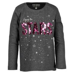 Blue Seven Koszulka Dziewczęca Stars 98 Szary. Bluzki dla dziewczynek marki Blue Seven. W wyprzedaży za 49.00 zł.