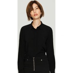 Koszula z lampasami - Czarny. Czarne koszule damskie Sinsay. Za 59.99 zł.