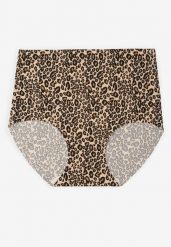 Panterkowe Majtki Bezszwowe Typu Figi z Wysokim Stanem Doliressa. Figi damskie Born2be, plus size, bez wzorów, z jeansu. Za 9.99 zł.