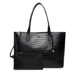 Torebka Aldo. Czarne torebki do ręki damskie Aldo, bez wzorów, bez dodatków. Za 269.99 zł.