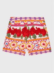Guess Szorty materiałowe K3GD06 WFBN0 Kolorowy Relaxed Fit. Spodenki dla dziewczynek Guess, z aplikacjami, z materiału. Za 109.99 zł.