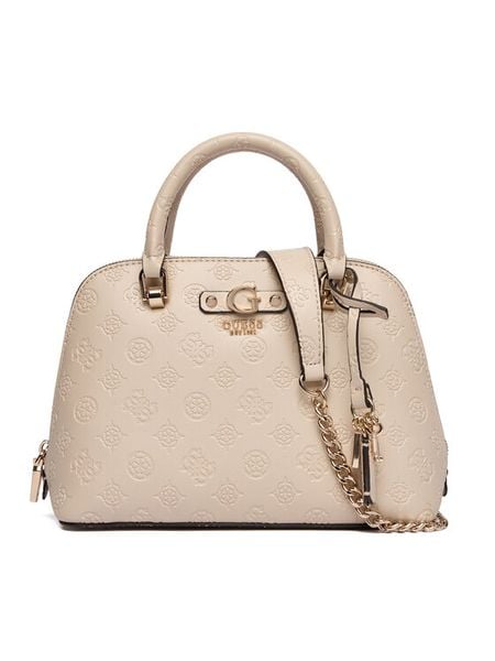 Guess Torebka Dita HWPD76 02050 Beżowy. Brązowe torebki do ręki damskie Guess, z aplikacjami, ze skóry, bez dodatków. Za 422.99 zł.