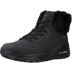 Buty damskie Skechers Uno Rugged Fall Air. Czarne obuwie sportowe damskie Skechers, bez wzorów, z materiału, trekkingowe, Skechers Sport. Za 389.99 zł.