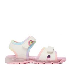 Sandały DeeZee. Białe sandały dziewczęce DeeZee, bez zapięcia. Za 79.99 zł.