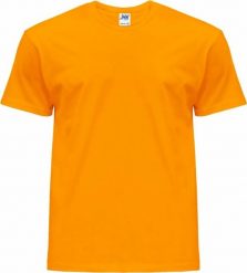 JHK Premium T-shirt JHK TSRA 190 - męski z krótkim rękawem, wzmocniony lycrą ściągacz, 98% bawełna, 2% poliester, 190g - błękitny 2XL. Niebieskie t-shirty męskie JHK, m, bez wzorów, z bawełny, bez kołnierzyka. Za 17.90 zł.