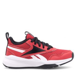 Sneakersy Reebok. Czerwone trampki i tenisówki chłopięce Reebok, bez wzorów, bez zapięcia. Za 143.99 zł.