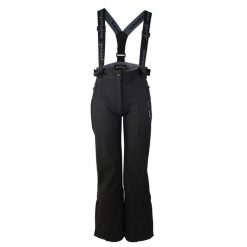 Dziewczęce spodnie narciarskie Peak Mountain Gashell. Czarne spodnie materiałowe dla dziewczynek Peak Mountain, na zimę, bez wzorów. Za 243.00 zł.