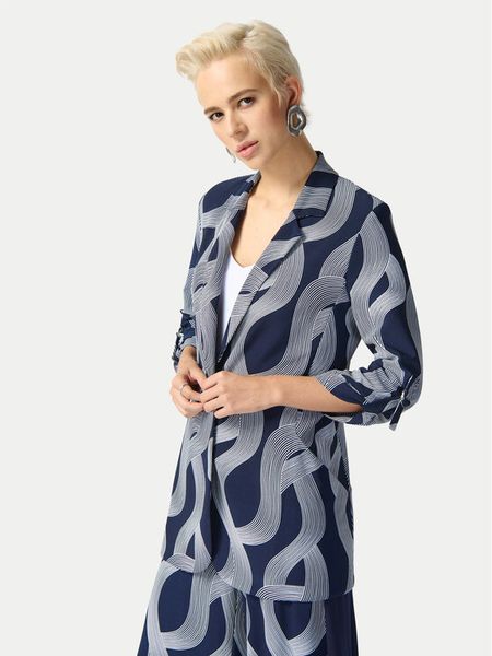 Joseph Ribkoff Marynarka 242198 Granatowy Regular Fit. Niebieskie żakiety damskie Joseph Ribkoff, bez wzorów, z syntetyku. Za 869.99 zł.