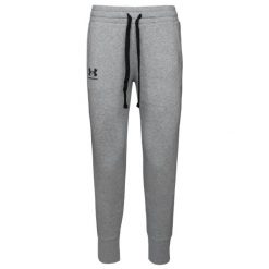 Spodnie sportowe damskie Under Armour Rival Fleece. Czarne spodnie sportowe damskie Under Armour, s, bez wzorów, z bawełny, na fitness i siłownię. Za 191.40 zł.