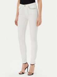 Guess Jeansy W5GA46 D5N71 Biały Skinny Fit. Białe jeansy damskie Guess. Za 289.99 zł.