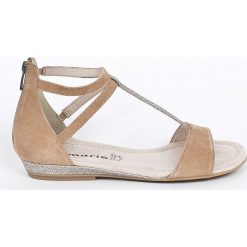 Tamaris - Sandały. Żółte klapki damskie Tamaris, bez wzorów, z gumy, bez obcasa, na płaskiej podeszwie, bez zapięcia. W wyprzedaży za 159.90 zł.