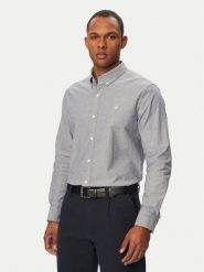 Calvin Klein Koszula LV140EM125 Granatowy Regular Fit. Niebieskie koszule męskie Calvin Klein, m, bez wzorów, z bawełny, bez kołnierzyka, bez ramiączek. Za 369.99 zł.