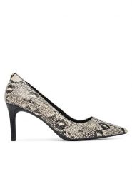 MICHAEL Michael Kors Szpilki Alina Felx Pump 40T6HNMP1E Beżowy. Brązowe szpilki damskie MICHAEL Michael Kors, bez wzorów, ze skóry, bez obcasa, bez zapięcia. Za 679.99 zł.