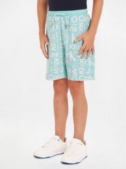 Calvin Klein Jeans Szorty sportowe Inst Ck Aop IB0IB02105 Niebieski Regular Fit. Niebieskie szorty dla chłopców Calvin Klein Jeans, bez wzorów, z bawełny, sportowe. Za 179.99 zł.