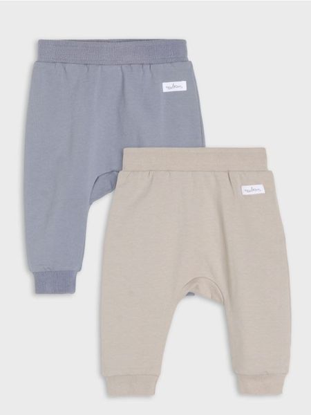 Spodnie dresowe jogger 2 pack - szary. Szare spodenki niemowlęce Sinsay, bez wzorów, z dresówki. Za 19.99 zł.