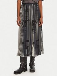 Desigual Spódnica plisowana Newspapers 25WWFW09 Czarny Regular Fit. Czarne spódnice damskie Desigual, xl, bez wzorów, z syntetyku, plisowane. Za 539.99 zł.