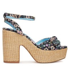 Espadryle DeeZee. Czarne sandały damskie DeeZee, bez wzorów, bez obcasa, bez zapięcia. Za 189.99 zł.