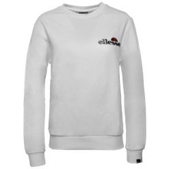 Bluza fitness damska Ellesse Triome Sweatshirt. Białe bluzy damskie Ellesse, m, bez wzorów, bez kaptura, na fitness i siłownię. Za 149.99 zł.