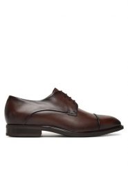 BOSS Półbuty P-Winslow 50555947 Brązowy. Brązowe eleganckie półbuty Boss, ze skóry, wizytowe, bez zapięcia. Za 1,399.00 zł.
