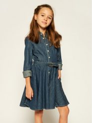 Lauren Ralph Lauren Sukienka codzienna Denim Shirtd 313698860001 Granatowy Regular Fit. Niebieskie sukienki dla dziewczynek Lauren Ralph Lauren, bez wzorów, z bawełny, bez ramiączek. Za 689.99 zł.