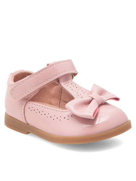 Nelli Blu Półbuty CM2205199-1 Różowy. Czerwone półbuty dziewczęce Nelli Blu, bez wzorów, ze skóry, bez zapięcia. Za 99.99 zł.