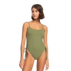 Strój kąpielowy jednoczęściowy damski ROXY Current Coolness One Piece. Zielone kostiumy jednoczęściowe damskie Roxy, xs, bez wzorów, z elastanu, sportowe, żeglarskie. Za 149.99 zł.