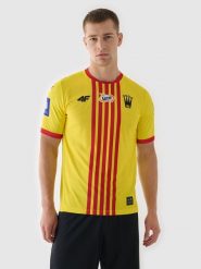 4F Koszulka klubowa domowa z sezonu 2024/25 męska 4F x Korona Kielce - multikolor XXL. Fioletowe t-shirty męskie 4f, m, bez wzorów, z dzianiny, bez kołnierzyka. Za 249.99 zł.