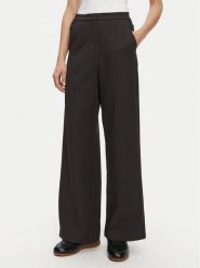 Patrizia Pepe Spodnie materiałowe 8P0696 A375 K103 Czarny Regular Fit. Czarne spodnie materiałowe damskie Patrizia Pepe, bez wzorów, z materiału. Za 529.99 zł.