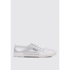 Buty damskie Pepe Jeans Brady Party. Szare obuwie sportowe damskie Pepe Jeans, bez wzorów, z jeansu, trekkingowe. Za 209.99 zł.