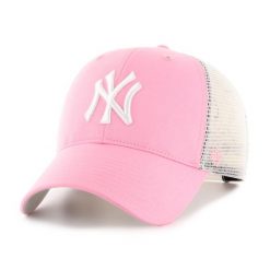 Czapka Trucker New York Yankees 47Brand MLB Branson MVP. Czerwone czapki i kapelusze damskie 47 Brand, na lato, bez wzorów, z materiału, klasyczne. Za 99.99 zł.