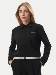 Guess Bluza V6BQ11 W4757 Czarny Regular Fit. Czarne bluzy damskie Guess, s, z aplikacjami, z syntetyku, bez kaptura. Za 434.99 zł.