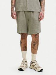 Jack & Jones Szorty materiałowe Jaiden 12274758 Khaki Relaxed Fit. Brązowe szorty męskie Jack & Jones, m, bez wzorów, z bawełny. Za 119.99 zł.