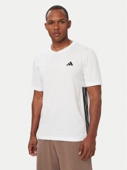Adidas Koszulka techniczna Workout Essentials FEELREADY 3-Stripes KD0606 Biały Regular Fit. Białe koszulki sportowe męskie Adidas, m, bez wzorów, z bawełny, bez kołnierzyka, bez ramiączek, na fitness i siłownię. Za 149.99 zł.