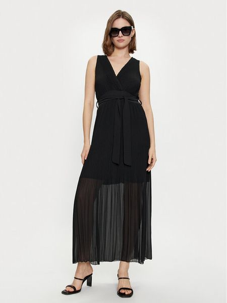 Dixie Sukienka wieczorowa A319J045 Czarny Regular Fit. Czarne sukienki damskie Dixie, xs, bez wzorów, z syntetyku, wizytowe, bez kołnierzyka, bez ramiączek. Za 229.99 zł.