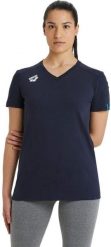Arena KOSZULKA WOMEN'S TEAM T-SHIRT PANEL NAVY 004892/700 XS. Niebieskie t-shirty damskie Arena, s, bez wzorów, bez kołnierzyka. Za 97.02 zł.