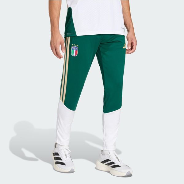 Spodnie Italy 26 Tiro Training. Zielone spodnie sportowe męskie Adidas, bez wzorów, do piłki nożnej. Za 279.00 zł.