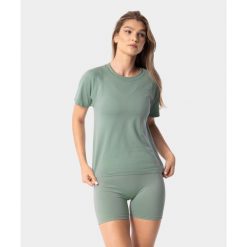 Koszulka bezszwowa na trening damska Simply Seamless Carpatree. Zielone koszulki sportowe damskie Carpatree, m, bez wzorów, sportowe, bez kołnierzyka. Za 119.99 zł.