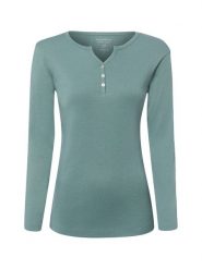 Brookshire koszulka z długim rękawem Kobiety Bawełna zielony, XXL. Zielone t-shirty damskie brookshire, xxl, bez wzorów, z bawełny, klasyczne, bez kołnierzyka. Za 99.95 zł.