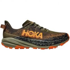 Buty do biegania męskie Hoka One One Speedgoat 6. Brązowe buty sportowe męskie HOKA, z materiału, bez zapięcia, do biegania. Za 998.00 zł.