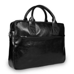 Torba na ramię skórzana Pavone Nero Siena 2379 BL czarna. Czarne torby na laptopa męskie Pavone Nero, bez wzorów, z materiału. Za 1,029.99 zł.