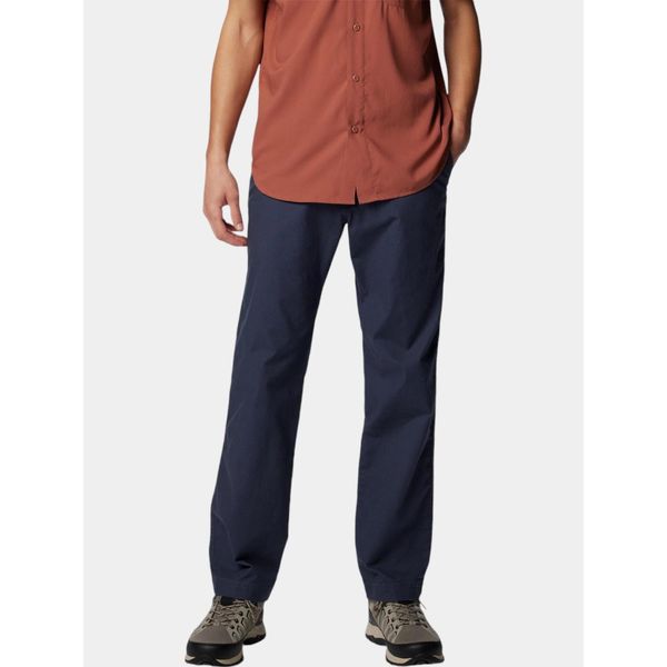 Spodnie Turystyczne Męskie Columbia Flex Roc. Niebieskie spodnie materiałowe męskie Columbia, l, bez wzorów, z bawełny, klasyczne. W wyprzedaży za 339.00 zł.