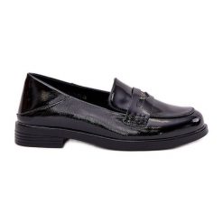 Eleganckie Lakierowane Mokasyny Damskie Z Naturalnej Skóry Vinceza 18100 Czarne. Czarne mokasyny damskie z lakierowanej skóry, eleganckie. Za 239.75 zł.